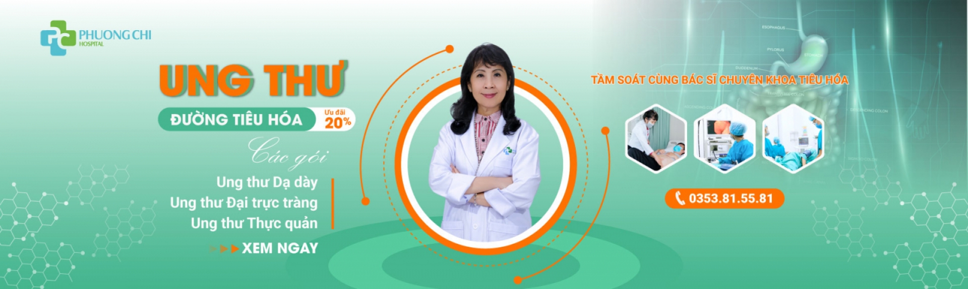 Gói tầm soát sớm ung thư đường tiêu hóa|phương chi