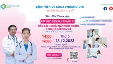 Lớp học tiền sản tháng 12: các xét nghiệm cần thiết trong 3 tháng đầu thai kỳ.